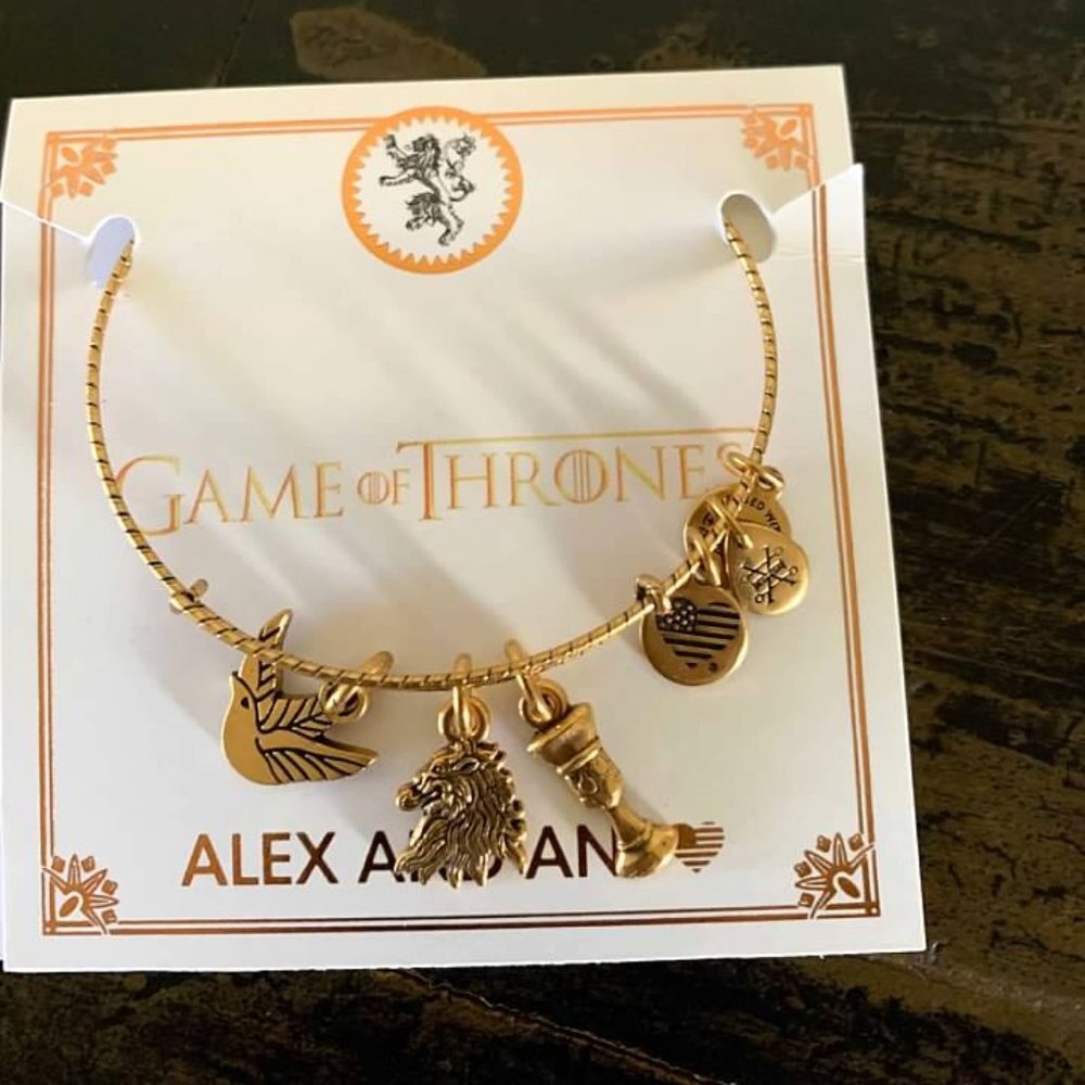 Alex & Ani Game of Thrones House Lannister Charm Bracelet Gold - Picture 2 of 4